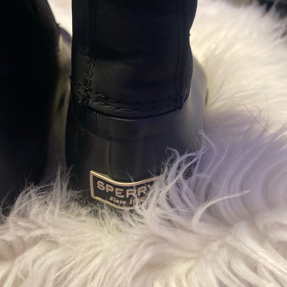 Sperry Women's Black Saltwater Winter (Duck) Boots. Size 9.5. Excellent Cond - Picture 10 of 16
